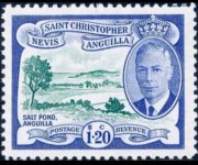 Saint Kitts e Nevis 1952 - serie Re Giorgio VI e vedute: 1,20 $