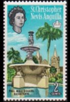 Saint Kitts e Nevis 1963 - serie Soggetti vari: 2 c
