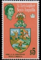 Saint Kitts e Nevis 1963 - serie Soggetti vari: 5 $