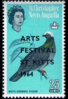 Saint Kitts e Nevis 1963 - serie Soggetti vari: 25 c