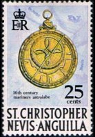 Saint Kitts and Nevis 1970 - set History of the isles: 15 c
