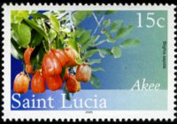 Saint Lucia 2005 - set Fruits: 15 c