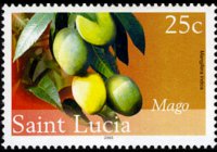 Saint Lucia 2005 - set Fruits: 25 c