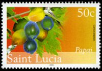 Saint Lucia 2005 - set Fruits: 50 c