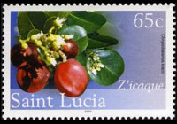 Saint Lucia 2005 - set Fruits: 65 c