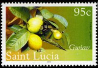 Saint Lucia 2005 - set Fruits: 95 c
