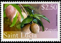 Saint Lucia 2005 - set Fruits: 2,50 $