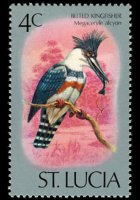 Saint Lucia 1976 - set Birds: 4 c