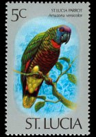 Saint Lucia 1976 - set Birds: 5 c