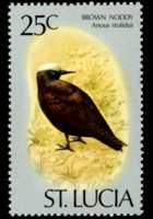 Saint Lucia 1976 - set Birds: 25 c