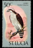 Saint Lucia 1976 - set Birds: 50 c