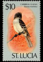 Saint Lucia 1976 - set Birds: 10 $