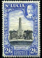 Saint Lucia 1936 - set King George V and landscapes: 2'6 sh