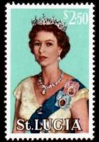 Saint Lucia 1964 - set Queen Elisabeth II and landscapes: 2,50 $