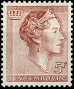 Luxembourg 1960 - set Grand Duchess Charlotte: 5 fr