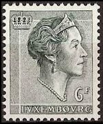 Luxembourg 1960 - set Grand Duchess Charlotte: 6 fr