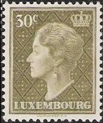 Lussemburgo 1948 - serie Granduchessa Charlotte: 30 c
