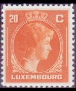 Luxembourg 1944 - set Grand Duchess Charlotte: 20 c