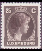 Luxembourg 1944 - set Grand Duchess Charlotte: 25 c