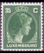 Luxembourg 1944 - set Grand Duchess Charlotte: 35 c