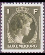 Luxembourg 1944 - set Grand Duchess Charlotte: 1 fr