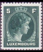 Luxembourg 1944 - set Grand Duchess Charlotte: 5 fr