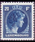 Luxembourg 1944 - set Grand Duchess Charlotte: 20 fr