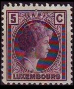 Luxembourg 1926 - set Grand Duchess Charlotte: 5 c