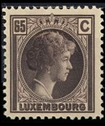 Luxembourg 1926 - set Grand Duchess Charlotte: 65 c