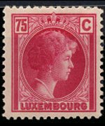Luxembourg 1926 - set Grand Duchess Charlotte: 75 c