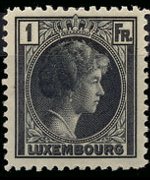 Luxembourg 1926 - set Grand Duchess Charlotte: 1 fr