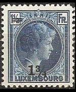 Luxembourg 1926 - set Grand Duchess Charlotte: 1¾ fr su 1½ fr