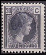 Luxembourg 1926 - set Grand Duchess Charlotte: 30 c