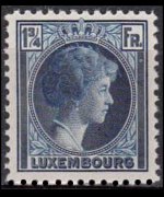 Luxembourg 1926 - set Grand Duchess Charlotte: 1¾ fr