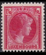 Luxembourg 1926 - set Grand Duchess Charlotte: 1¼ fr