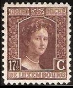 Luxembourg 1914 - set Grand Duchess Marie Adelaide: 17½ c