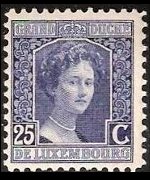 Lussemburgo 1914 - serie Granduchessa Maria Adelaide: 25 c