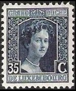 Luxembourg 1914 - set Grand Duchess Marie Adelaide: 35 c