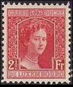 Luxembourg 1914 - set Grand Duchess Marie Adelaide: 2½ fr
