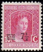Luxembourg 1914 - set Grand Duchess Marie Adelaide: 7½ c su 10 c