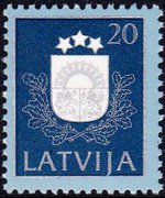 Latvia 1991 - set Coat of arms: 20 k