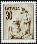 Latvia 1992 - set Monuments: 30 k