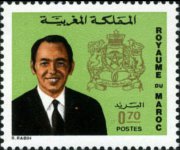 Marocco 1973 - serie Re Hassan II: 0,70 d