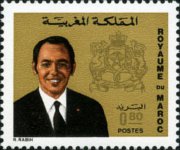 Marocco 1973 - serie Re Hassan II: 0,80 d