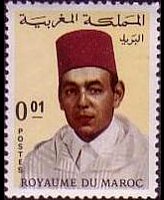 Marocco 1968 - serie Re Hassan II: 0,01 d