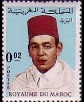 Marocco 1968 - serie Re Hassan II: 0,02 d