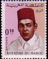 Marocco 1968 - serie Re Hassan II: 0,10 d