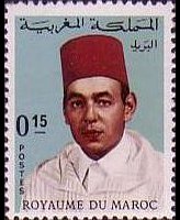 Marocco 1968 - serie Re Hassan II: 0,15 d