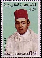 Marocco 1968 - serie Re Hassan II: 0,90 d