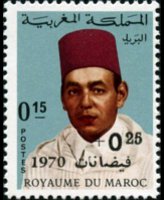 Marocco 1968 - serie Re Hassan II: 0,15 d + 0,25 d